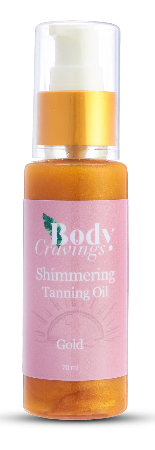 Gold Shimmering Tanning Oil