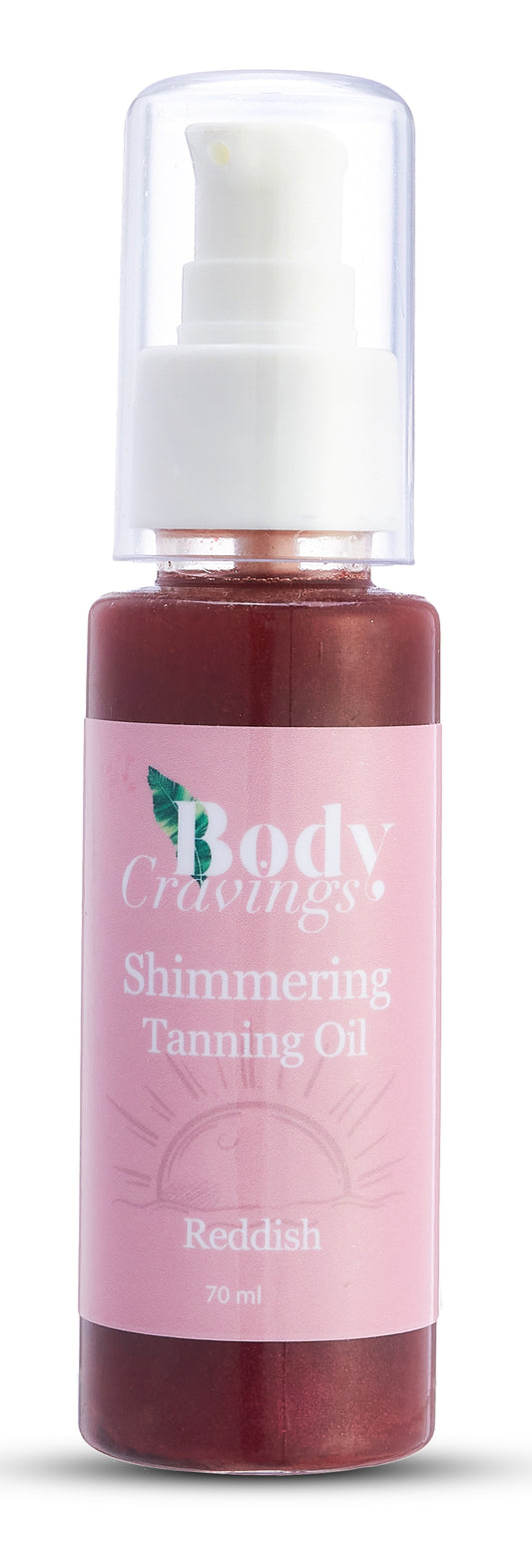 Red Shimmering Tanning Oil