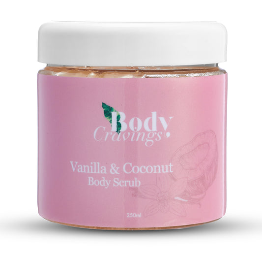 Vanilla coconut body scrub